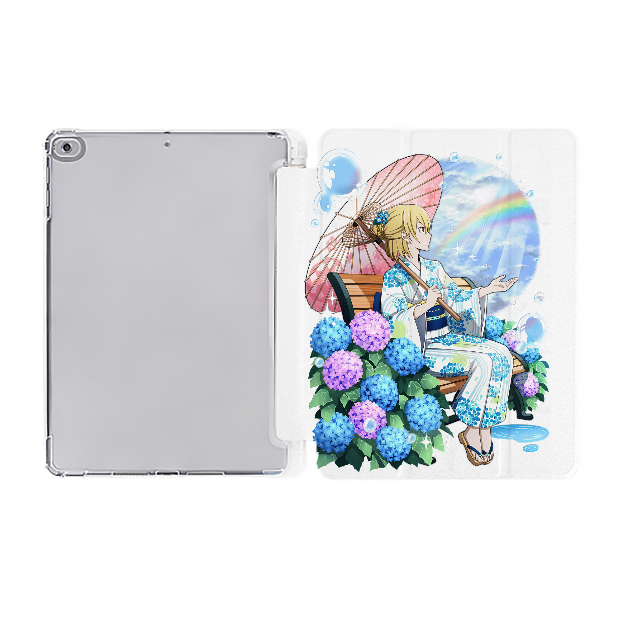 （画像用） 文豪ストレイドッグス Bungo Stray Dogs IPad ケース ペン収納付き 三つ折りスタンド PUレザー×シリコン 対応機種9.5/10.5/10.9インチ